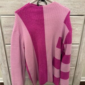 Annie Two-Tone Pink Sweater